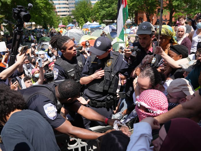 Pro Hamas Protestors turn violent on Campus