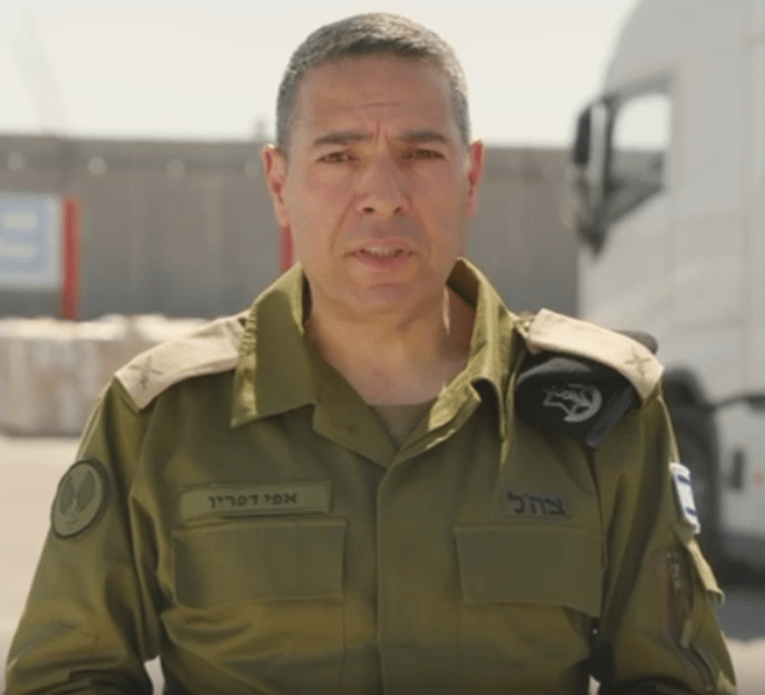 IDF Spokesperson Effi Defrin.