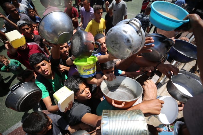 Aid to Gazans.