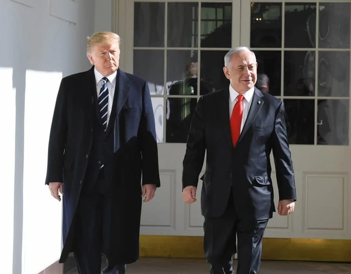 President Donald Trump and Israeli PM Benjamin Netanyahu