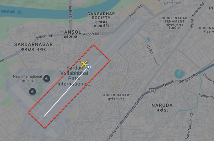 Air India Boeing 787-8 Dreamliner crashed shortly after takeoff from Ahmedabad