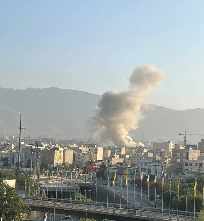 IAF attacks in Tehran