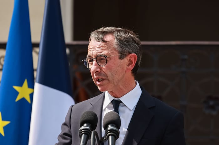 France's Interior Minister Bruno Retailleau