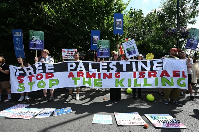 Pro-Palestinian protestors disrupting as usual