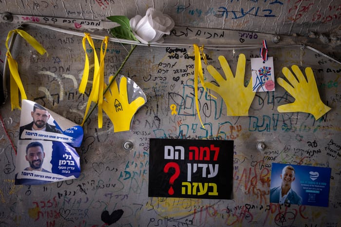 Hostages Square in Tel Aviv. June 26, 2025.