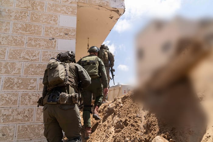 IDF troops in Gaza.