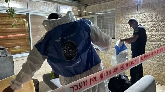 Scene of the murder in Jerusalem