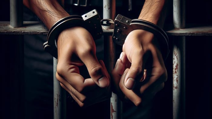 Behind bars