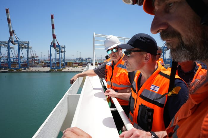 Arrival and unloading of the shipment in Israel 
