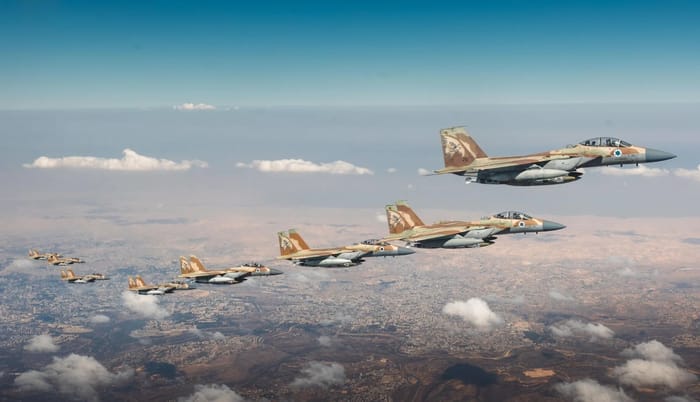 The jets are on their way to the target.