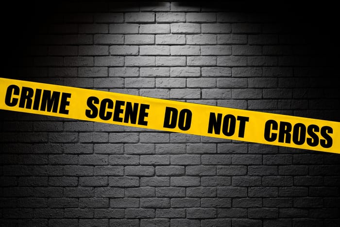 Crime scene sign