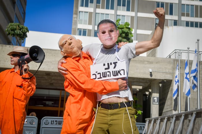 Israel protest against Israeli Prime Minister Benjamin Netanyhu