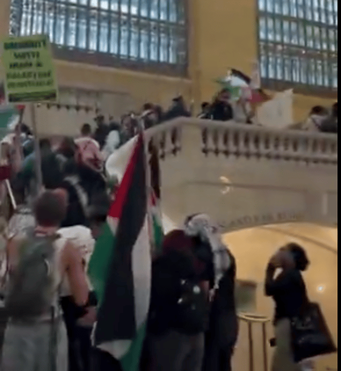 Grand Central Station, Pro-Palestinian "Protest", August 2 2025