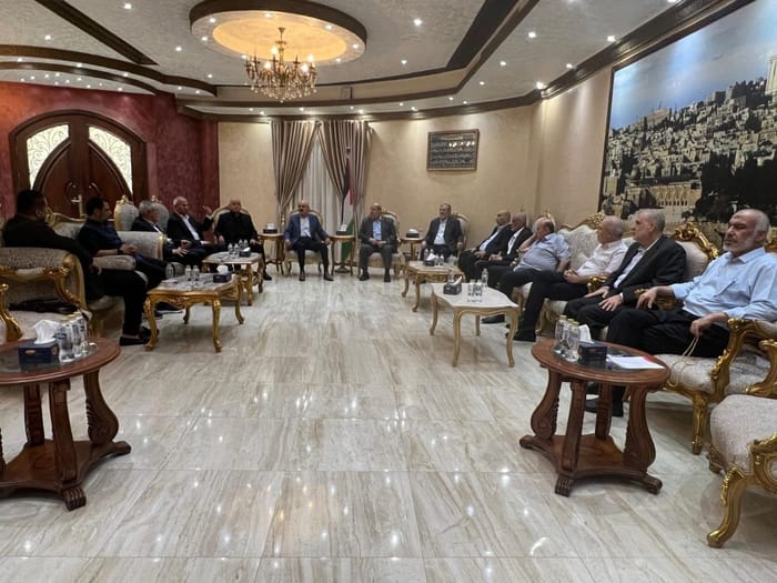 Terrorists meeting to discuss deal.