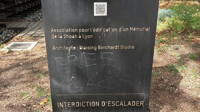 Hate mark left in Lyon