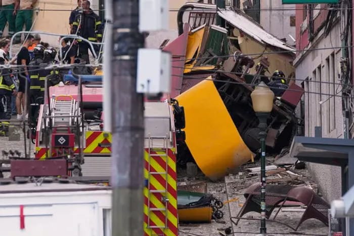 Horrific funicular crash in Lisbon leaving 15 dead