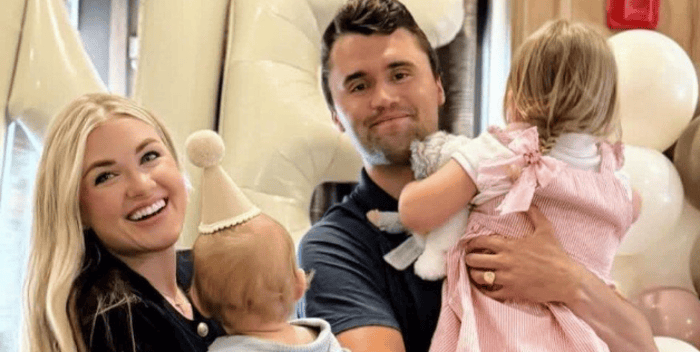 Charlie Kirk with his family