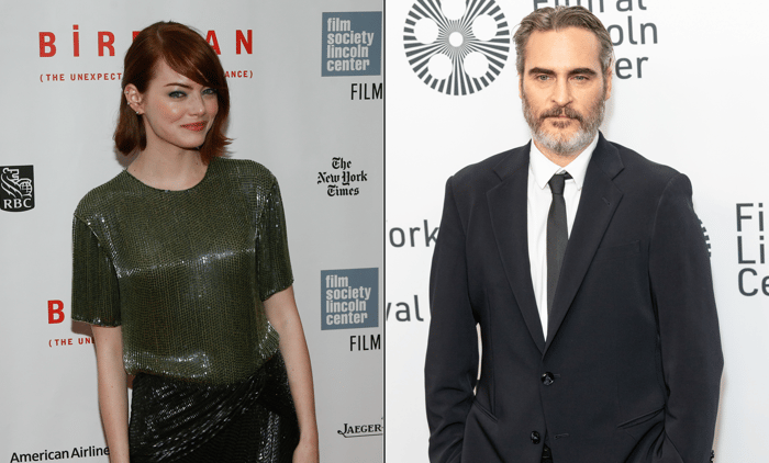 Emma Stone and Joaquin Phoenix