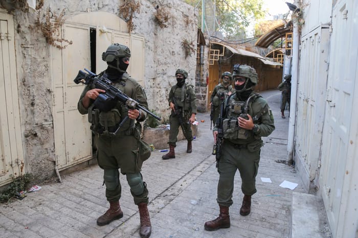 IDF soldiers guard Hebron, 25 October 2025