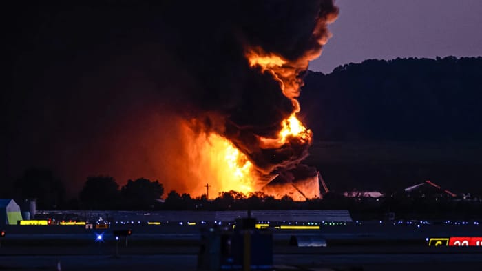 Scene of the horiffic UPS plane crash