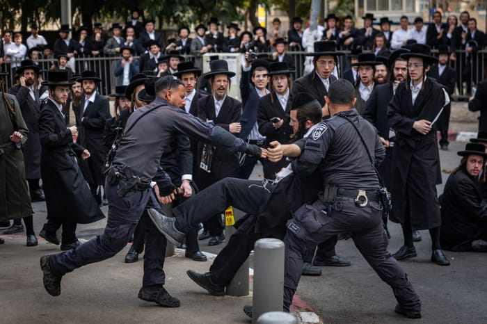 Haredim protest against the draft, November 12th, 2025