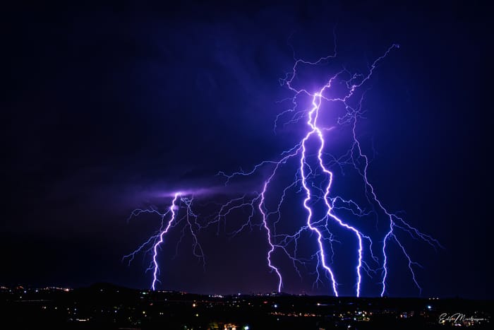 Lightning storm