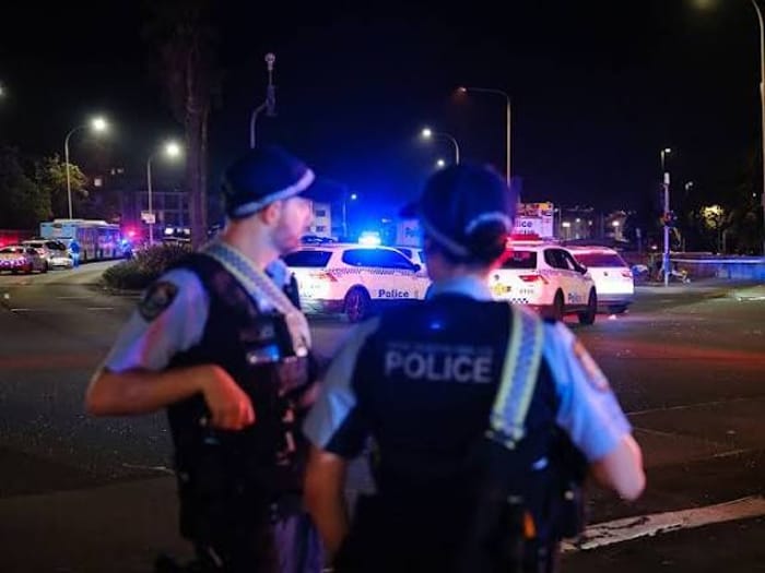 Police at the scene