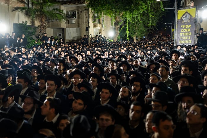 Haredim protest