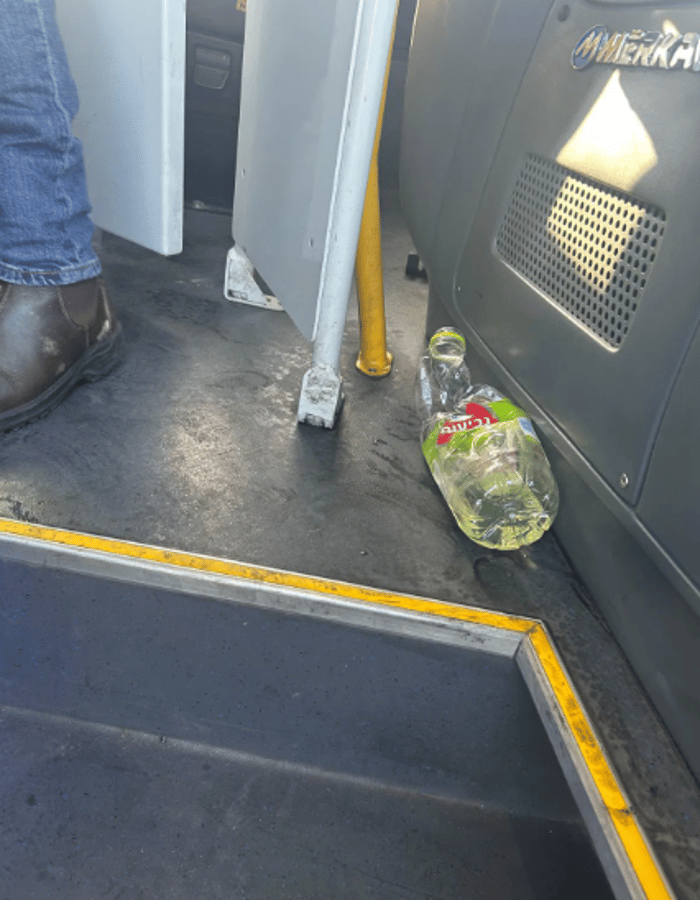 Attempted Arson on Public Bus: