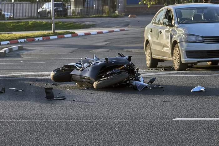 Illsutrative: Motorcycle crash