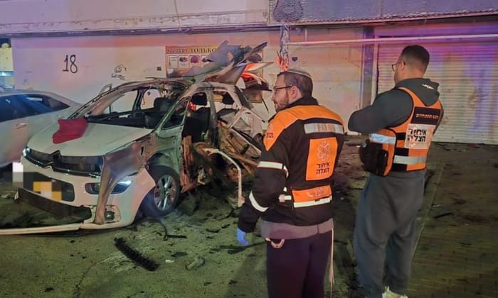 Scene of the car bombing