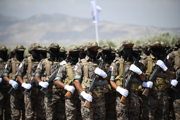 Fighters in the Middle East