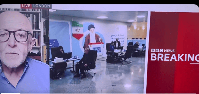 BBC coverage of Ali Larijani's assassination