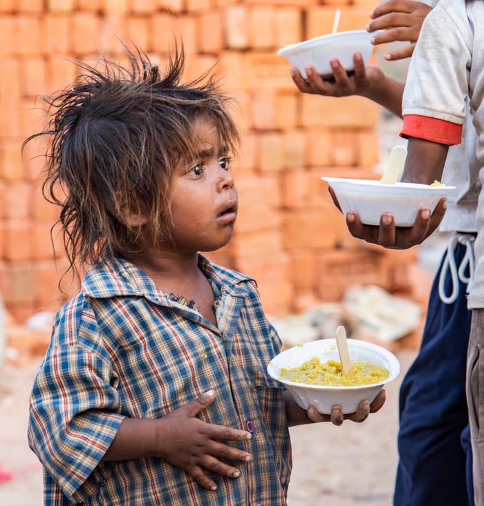 Poor Indian child