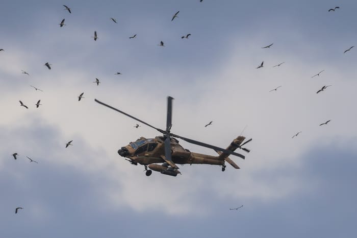 IAF helicopter near Lebanese border