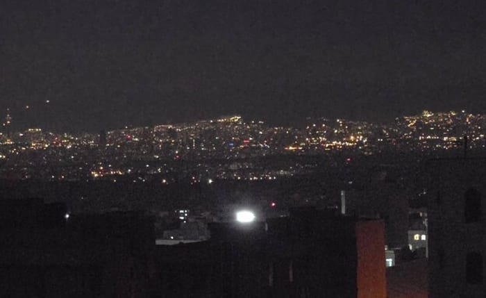 Darkness over Tehran after airstrikes
