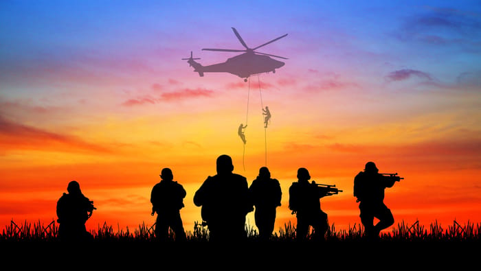Navy Seals at sunrise