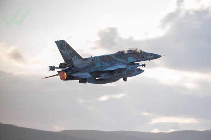 IAF jet takes off for Iran strikes