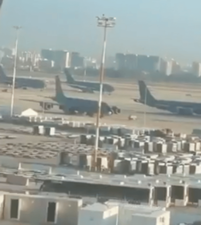 Stratotankers parked at Ben Gurion