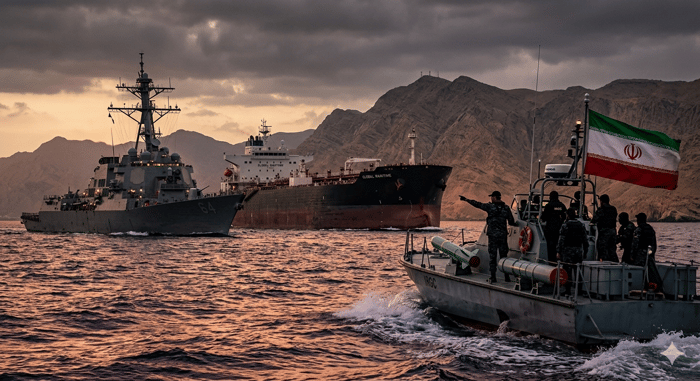 Iran vs USA in the Strait of Hormuz, April 2026