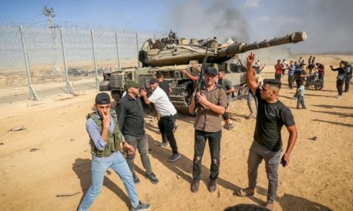 Hamas terrorists in israel on October 7th