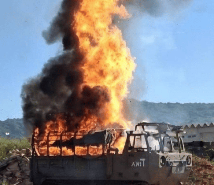 Explosive Drone Strike in Shomra