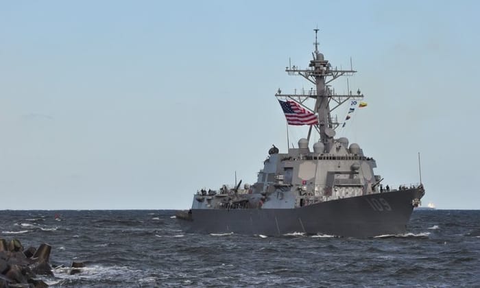 US warship
