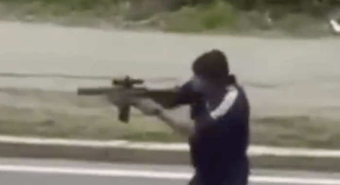 Tyler Brown shoots up the highway