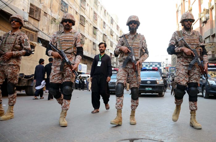 Pakistani troops
