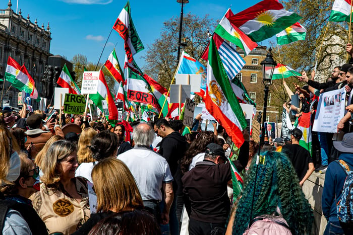 Iranians at demonstrations