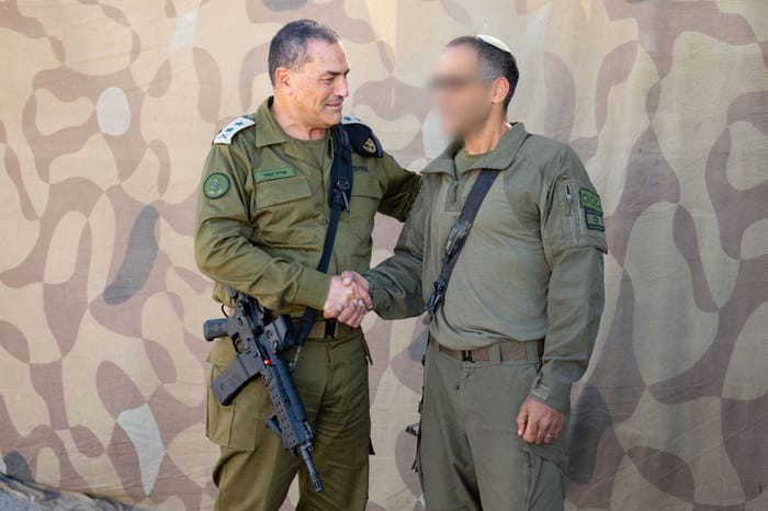 IDF CoS Eyal Zamir meets with Northern Command