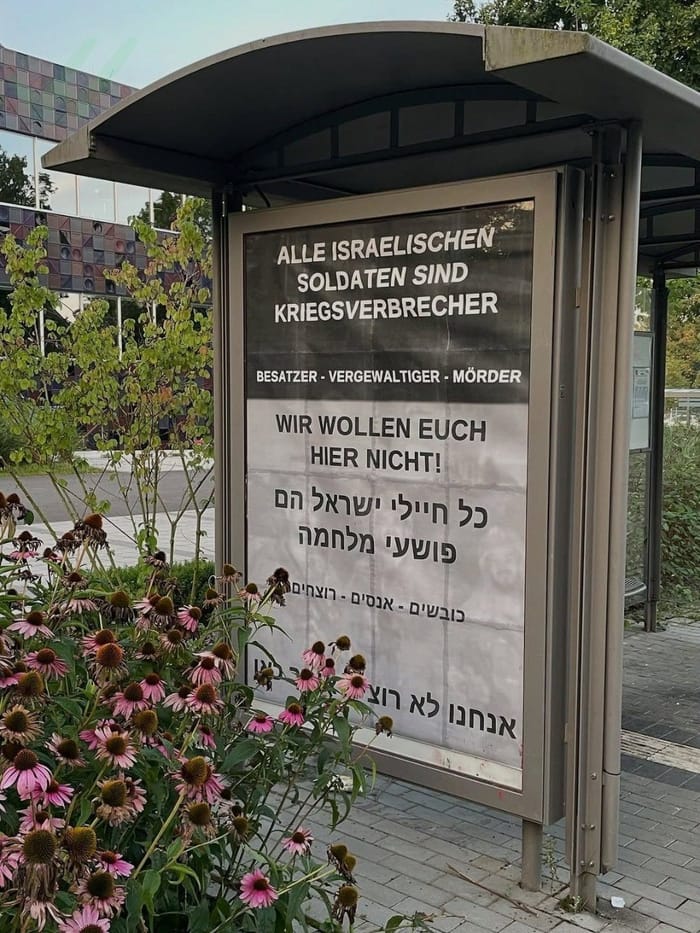 Antisemitic billboards in Germany