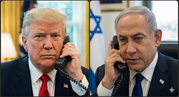 President Donald Trump and Israeli PM Benjamin Netanyahu