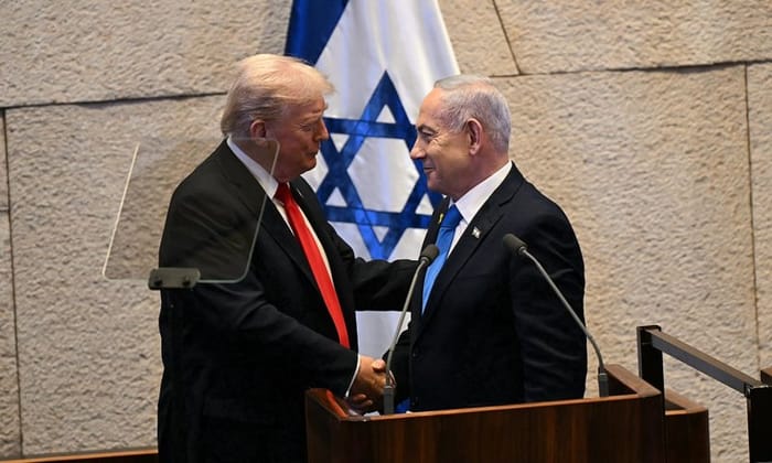 President Donald Trump and Israeli PM Benjamin Netanyahu